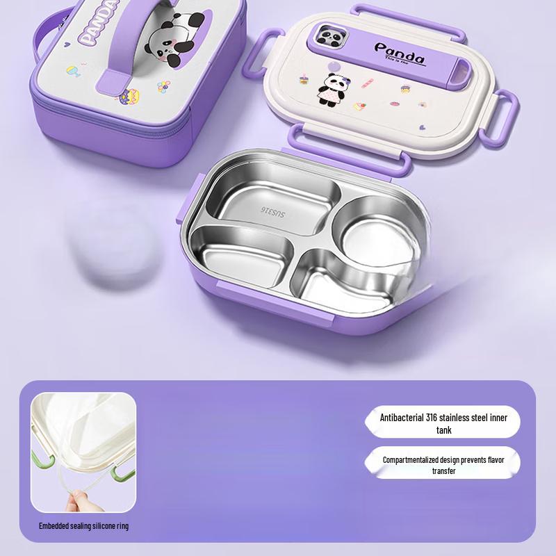 Sweet & Elegant Cartoon Insulated Lunch Box
