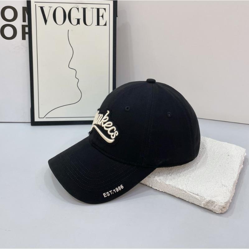 Hat Female Summer Alphabet Embroidery Soft Top Baseball Cap Vintage Washed Denim Cap Sun Cap