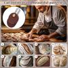 1 Set Bread Lame Dough Scoring Tools Foldable Dough Scoring Knife Wooden Scraper Bread Knife with Blades for Baking Accessories
