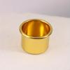 10Pcs Mini Round Candle Cup Gold DIY Candlestick Making Tray Holder Container Accessory Aluminium Home Party Decor Parts