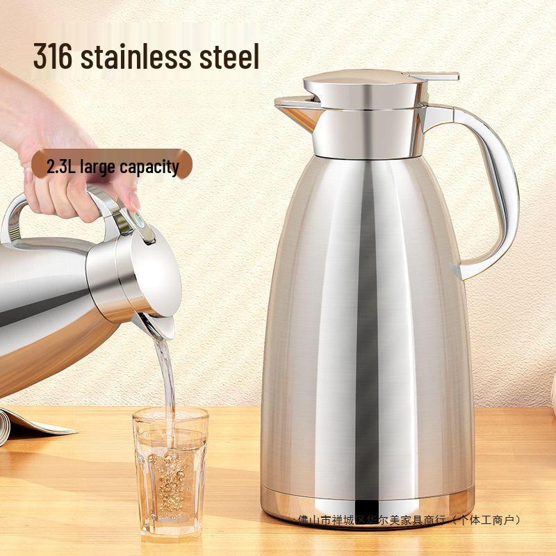 Large Capacity Stainless Steel Teapot for Home, Restaurant, or Hotel - Free Shipping