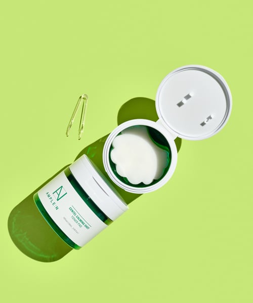 AMPLE:N Centel Calming Shot Soothing Toner Pad (60 Sheets, Tweezer Included)
