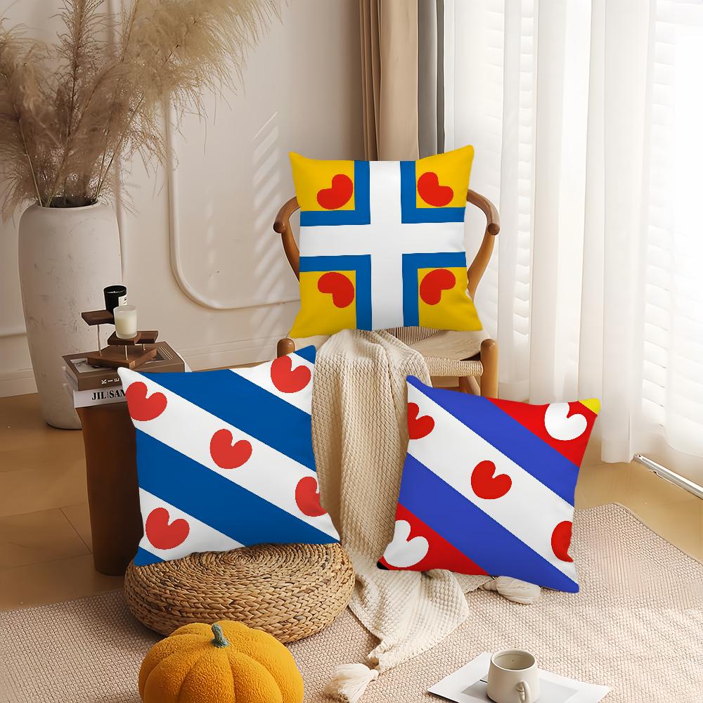 Nation Netherlands Friesland Pillow Case Applicable Space For Guest Rooms Interiors Cars Office House Decoration