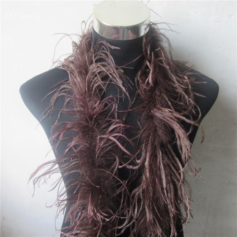2 Meter Fluffy Ostrich Feather Boa Skirt Costumes/Trim for Party/Costume Craft Ostrich Feather In Wedding Decorations