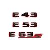 2024 New style Two tone Letters Numbers Emblem E43 E53 E63s for Car Fender Trunk Rear W212 W213 W214 Sticker Logo Accessories