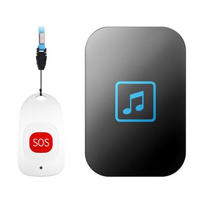 Elderly Wireless Long-Range SOS Pager: One-Button Emergency Call & Bedside Reminder Bell