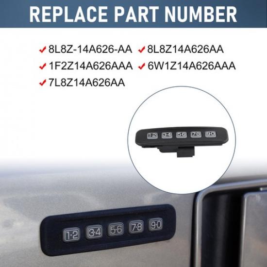 Black Left Driver Door Keyless Entry Number Keypad For Ford Lincoln 8L8Z14A626AA