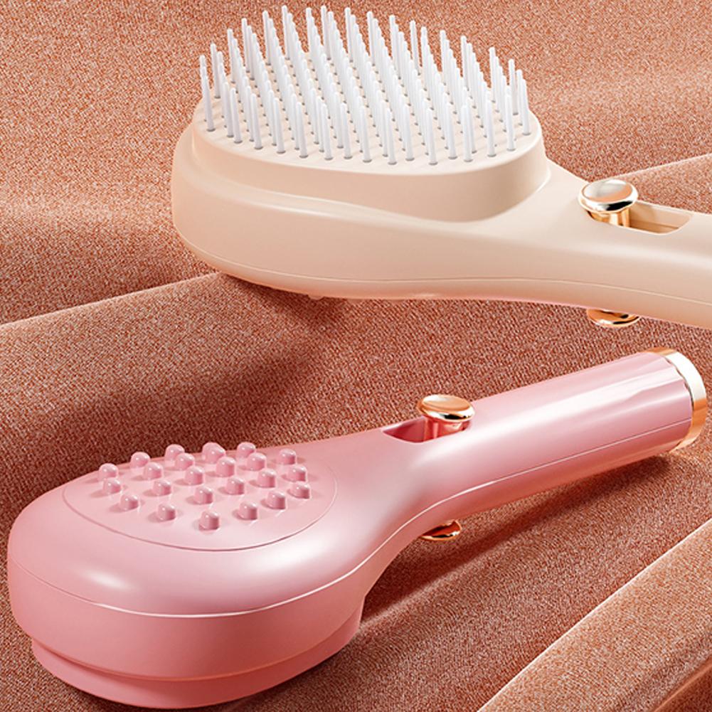Self-Cleaning Hairbrush Scalp Massage Brush Anti-Static Hair Comb Salon Styling Tool Retractable Magic Fluffy Hair Comb