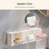 Wall-Mounted Flip-Top Storage Box for Cotton Swabs, Headbands, and Lipstick