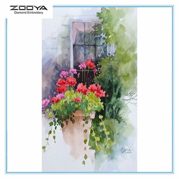 

ZOOYA DIY 5D Полный дрель Алмазная картина Пейзаж Вышивка Крестом Мозаика Картина Домашний декор