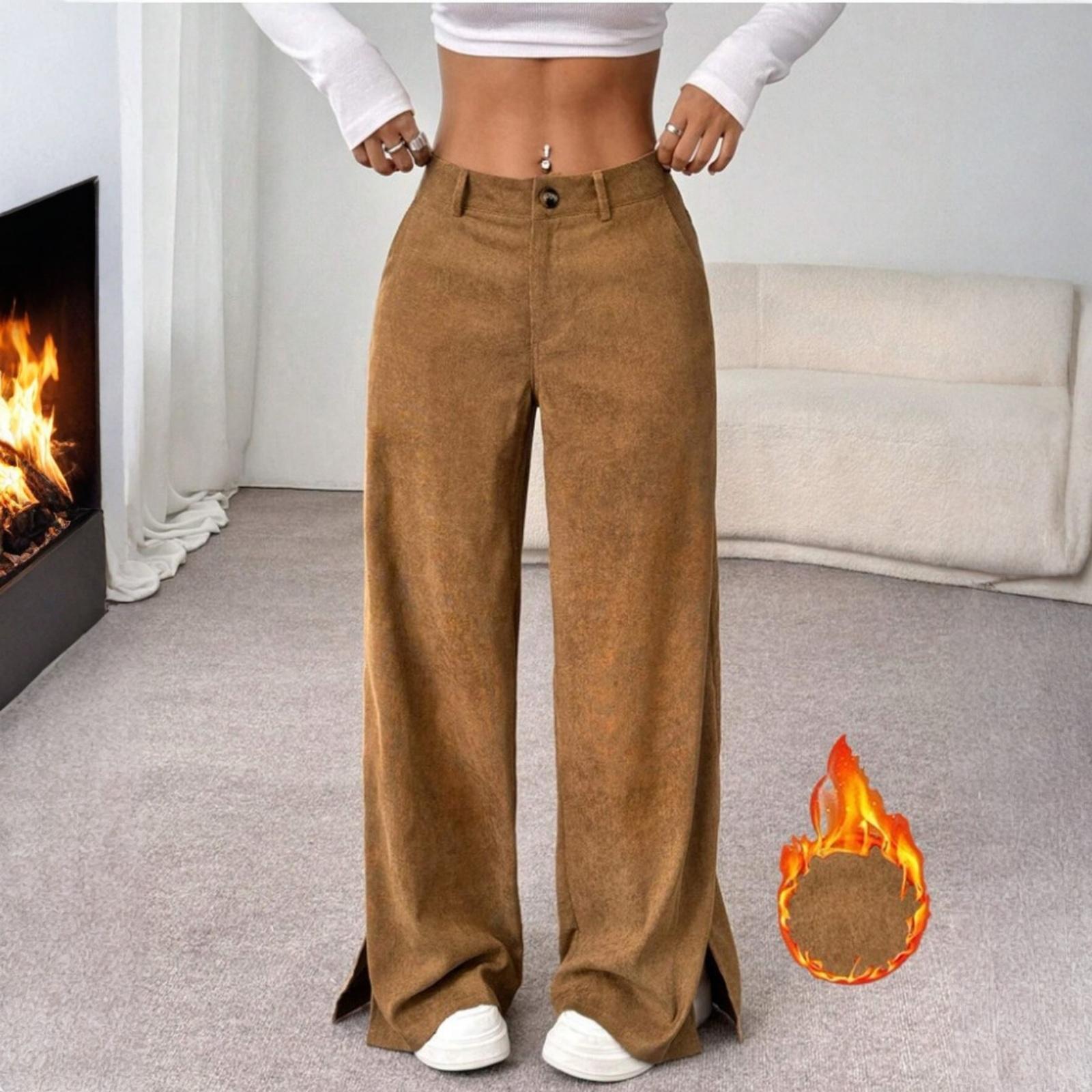 

Женские вельветовые брюки, повседневные женские однотонные вельветовые свободные прямые брюки XL