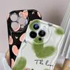 For iPhone 16 15 14 13 12 Samsung S24 S23 S22 A06 A13 A14 A15 A16 A55 Redmi Note 13 12 Love Hear Pattern Soft TPU Shockproof Wave Edge Phone Case