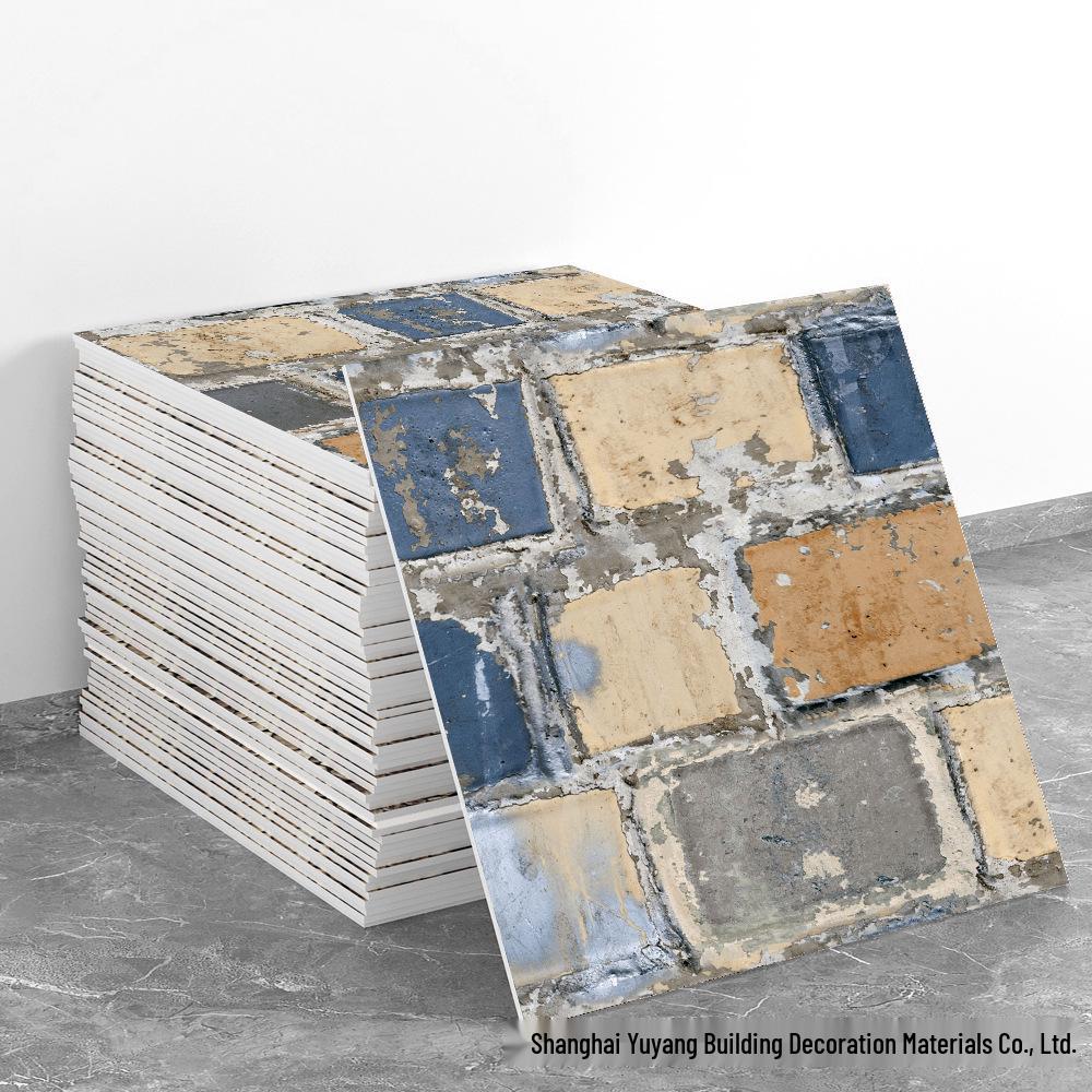 Waterproof Marble-Style Self-Adhesive Tile Sticker, 30x30cm, for Moisture-Proof Wall Renovation and Decoration.
