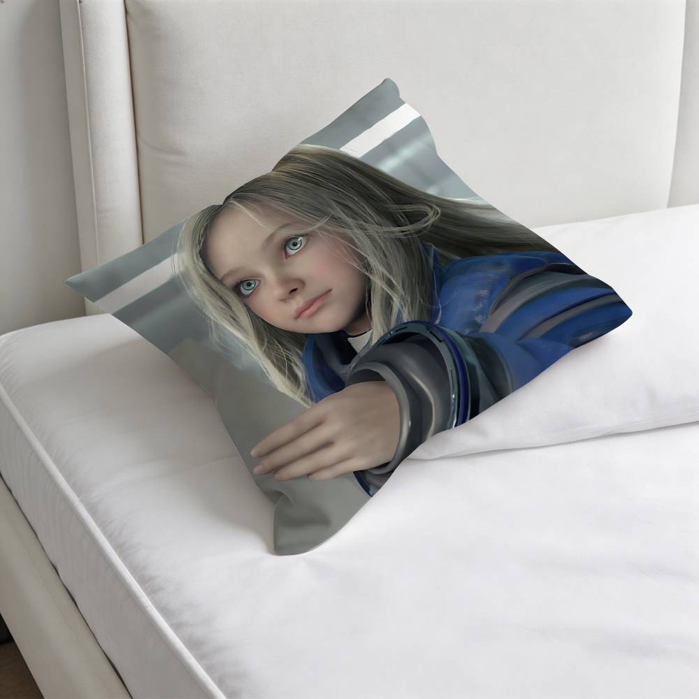 Hot PPRAGMATA Game Decorative Square Pillow Cover Modern Cushion Case for Living Room Bedroom