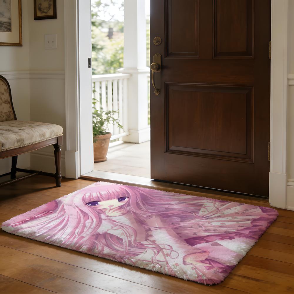 Kwaii Anime Cute RRoKyuBuS Floor Mat Soft Flannel Absorbent Mat Non-Slip Rug Home Bedroom Bathroom