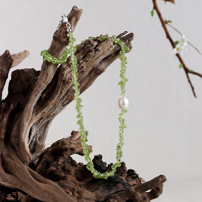 

Подвеска из неправильного жемчуга, ожерелье, маленькая свежая и модная универсальная цепочка для ключицы, темпераментная, модная и высококлассная бижутерия.