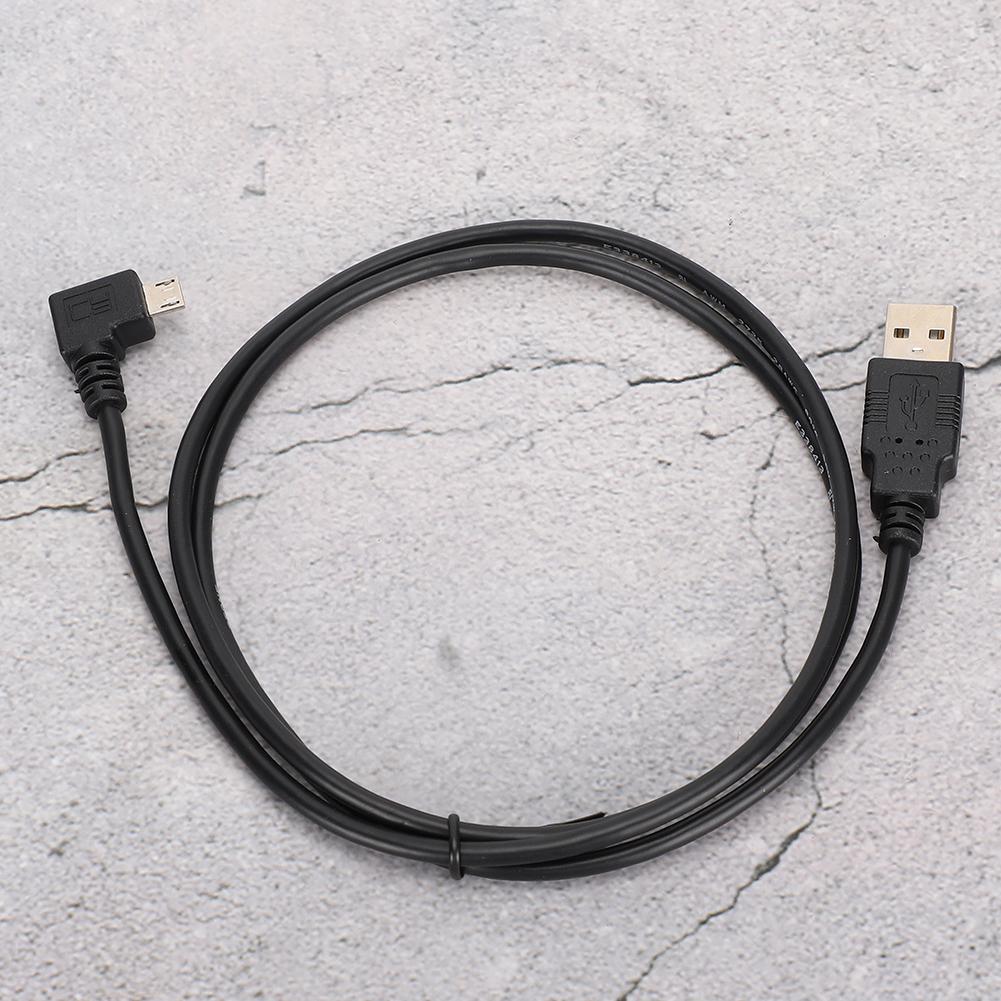 C0402 1M Right Angle Micro USB to USB Connecting Cable for Data Transmission Charging