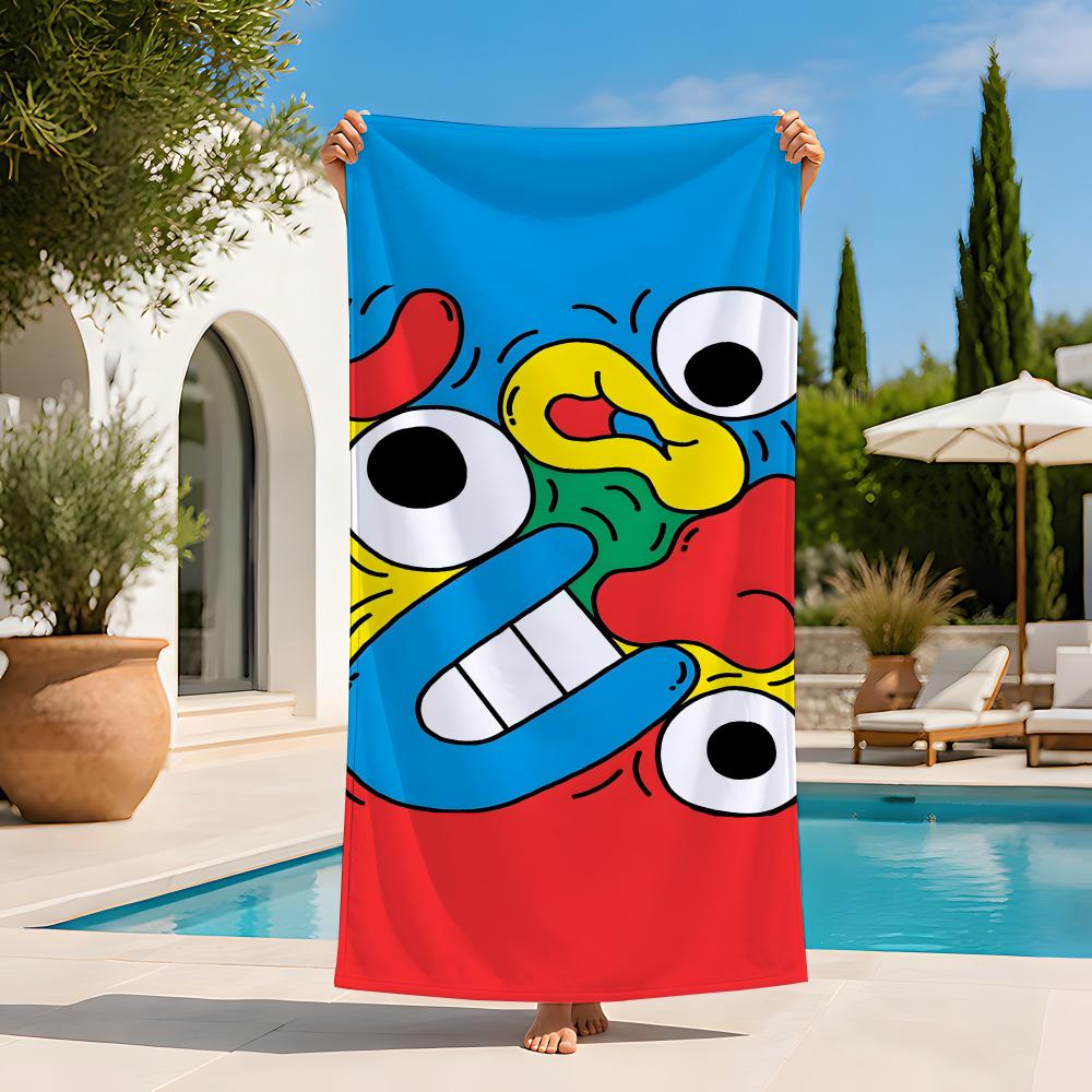 Music S-Super F-Freak Towel Extra Large Beach Towel Quick Dry Sand Free Super Absorbent Lightweight hot