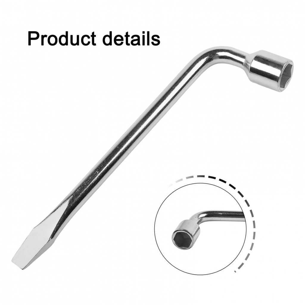 Car Hand Tool Lug Nut Socket Wheel Wrench Easy Use Extending Handle