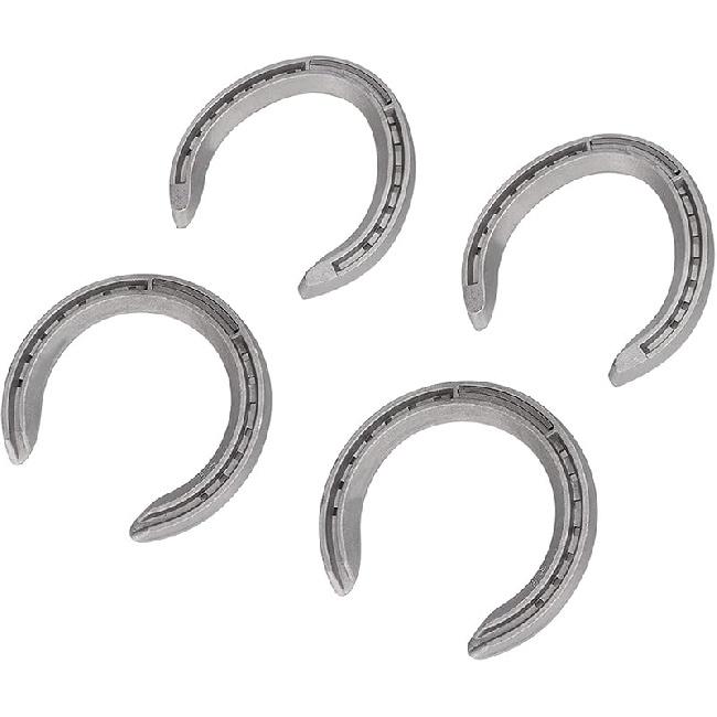 Aluminum Alloy Horseshoes 4pcs Horse Riding Tool Kit for Indoor Outdoor Use Sturdy Long Lasting Non Slip and Wear Resistant Design for Horse Hoof