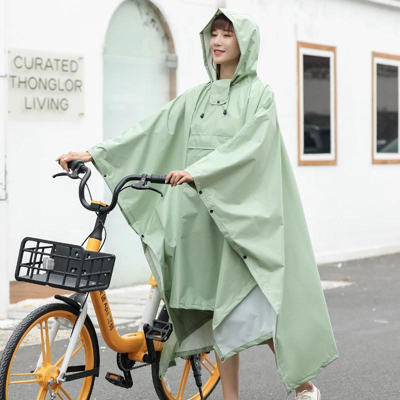 Cycling Cape Raincoat Plus Size Extra Long Outdoor Cycling Electric Bicycle Poncho Thickened Waterproof Men and Women Same Style