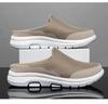 Men Slippers Summer Breathable Home Indoor Slippers Men Thick Bottom Slides Fashion Couple Walking Shoes Plus Size 39-48
