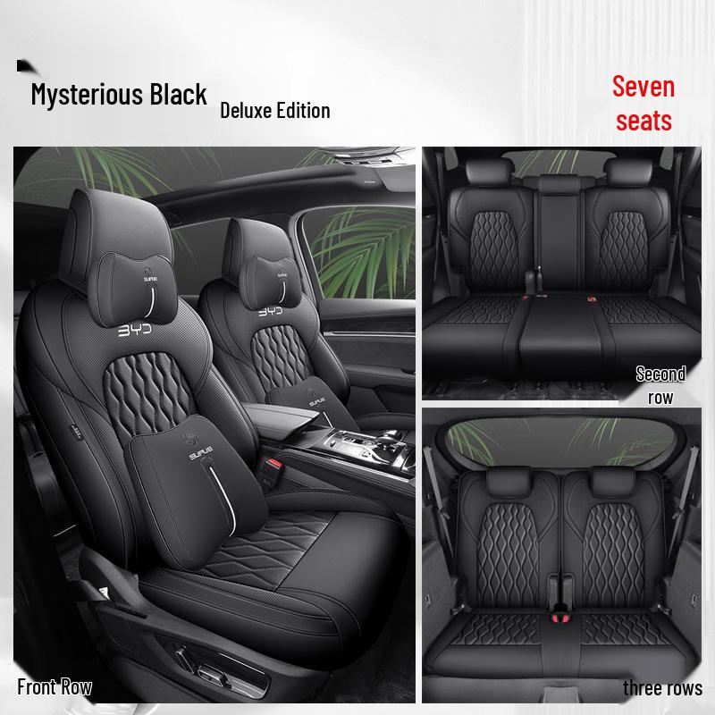 BYD Tang Full Leather Car Seat Cushion: Fits 5, 6, 7-Seater Models