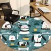 1pc Dogs Playtime Office Round Area Rug, Under Office Chairs Bedroom Living Room Home Decor, Room Deco, Available In Various Sizes 120