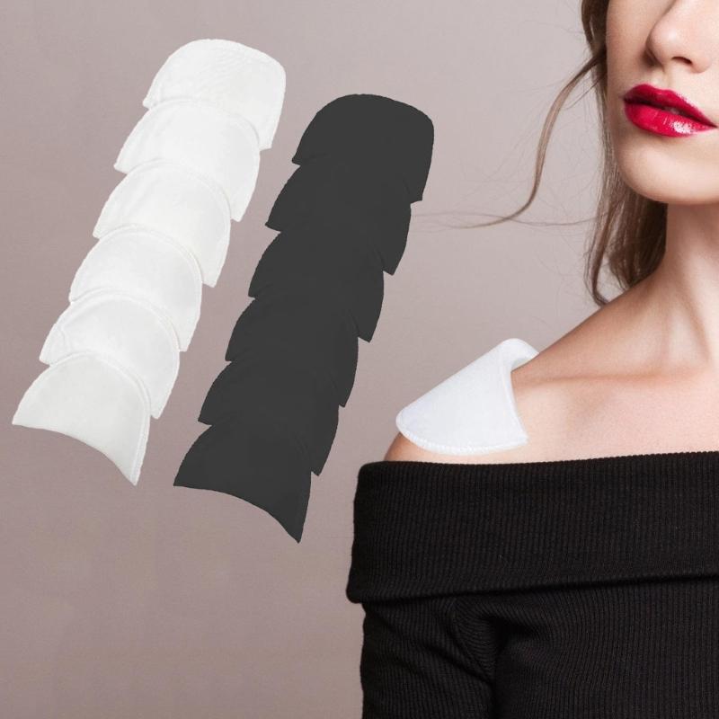 5 Pairs Shoulder Pad Sewing Shoulder Pad for Clothing Suit Tshirt Sloping High Low Shoulders