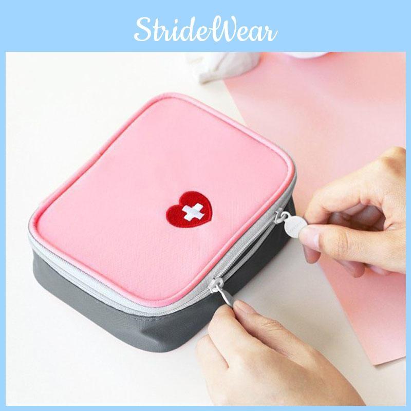 Mini Multi Square Functional Portable Pill Storage Bag For Family Travel Use