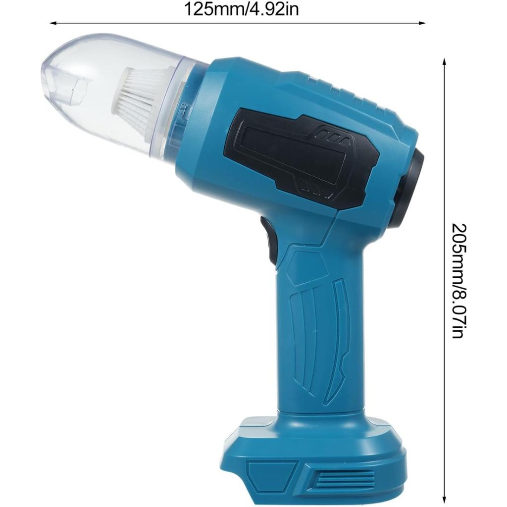 4-in-1 Portable Vacuum Cleaner High Power 16000PA Suction Handheld Car Vacuum with 1500mAh Battery Multi-nozzles for Car Home Office Pet