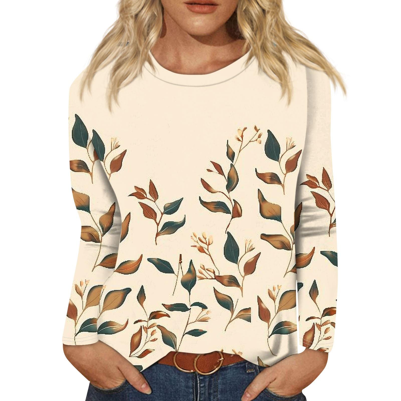 Женские рубашки с длинным рукавом и круглым вырезом — фото 3