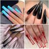 Soft Gel Nail Tips for Soak Off Nail Extensions,C Curve Nail Tips Gelly Tips False Nail Press On Nail Stiletto Nail Tips