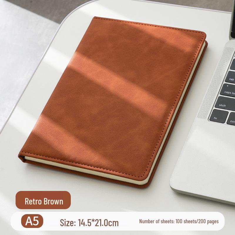 A5 Simple Style Hardcover Notebook: Elegant Meeting Minutes & Thoughtful Gift