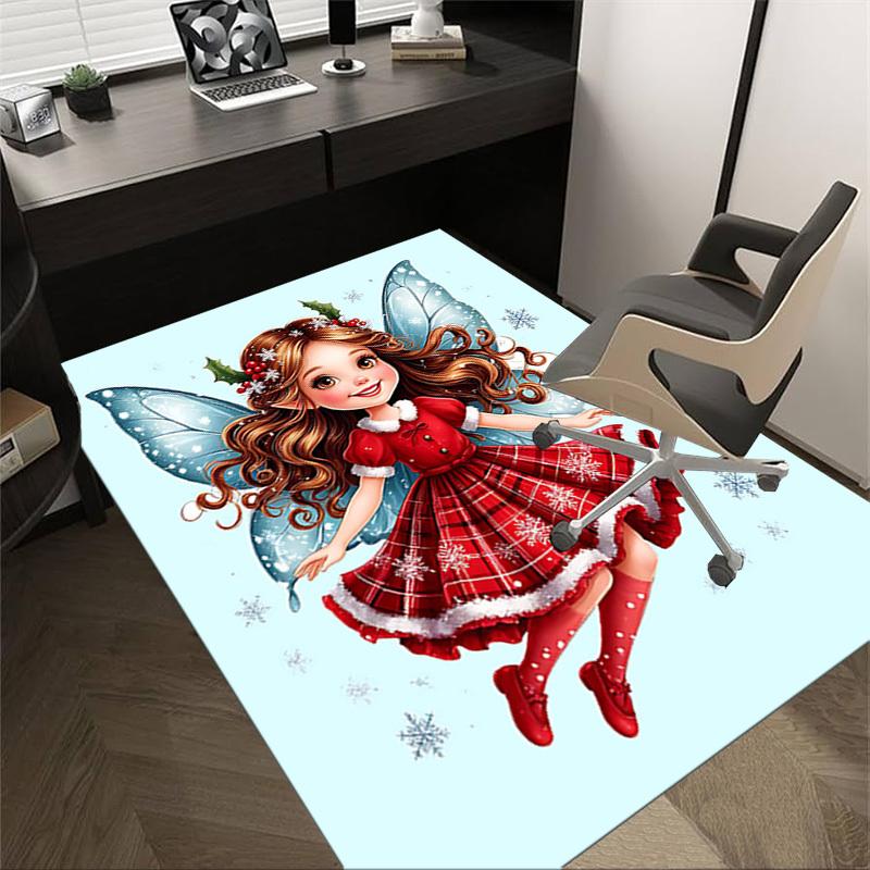 1PC Christmas, Fairy Extra Large Non Slip Floor carpet, Office, family, Studio   Large Area Rug Indoor Rugs, Bold Statement Piece