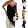 Versatile Lace Embellished Asymmetrical Dress Stretchy Polyester Spandex Party Beachwear For Parties or Outings
