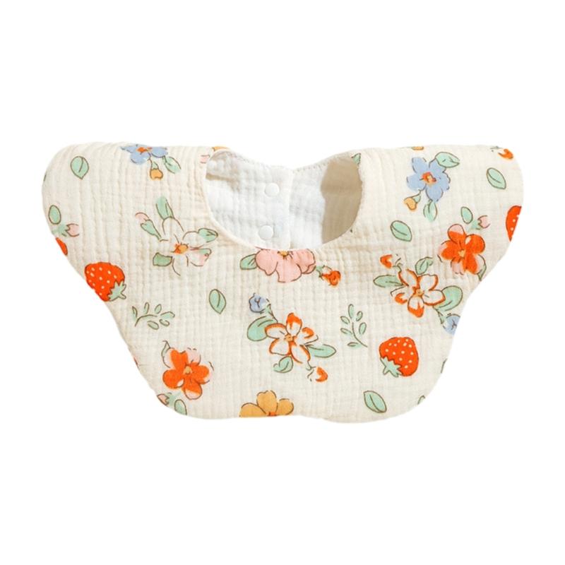 

Baby Burp Cloths Nursing Bibs Kid Toddlers Drooling Apron Breathable Feeding Bibs Newborns Thicken Petal Bibs 1