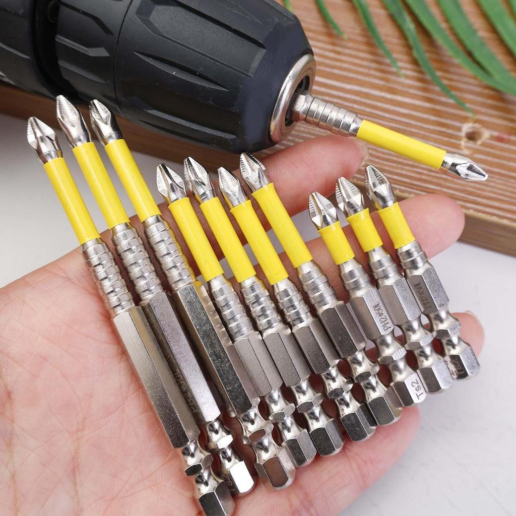 Non-slip Magnetic Batch Head Cross Head Hardness Screwdriver Drill Bit Impact Driver Bits Screw Hand Tools 25/50/65/70/90/150mm