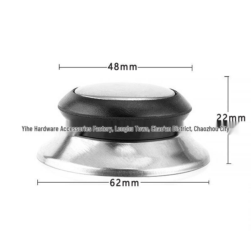 Universal Anti-scalding Pot Lid Handle - Bakelite & Stainless Steel Knob
