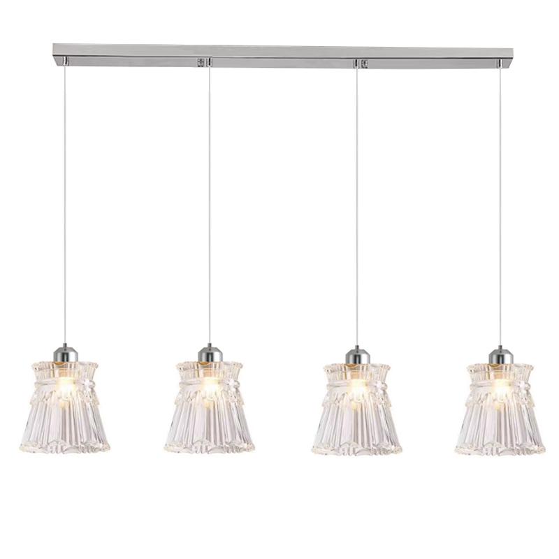 Modern Glass Pendant Light for Bedroom Kitchen Dining Room Hanging Lamp LED Flower Luminaire Chandelier Nordic Lighting Cafe Bar