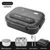 Lunch Box Isolato Extra Large in Acciaio Inossidabile 316 Adatto al Microonde per Studenti e Lavoro