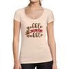 Ultrabasic Femme Graphique Gobble Til You Wobble T-shirt Action De Graces Xmas Cadeau Idees Tee