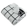 Rivere Towel Supima Check Summer Use X Blanket, Single, 100% Cotton, Cotton, Reversible, Pattern, (White Black)