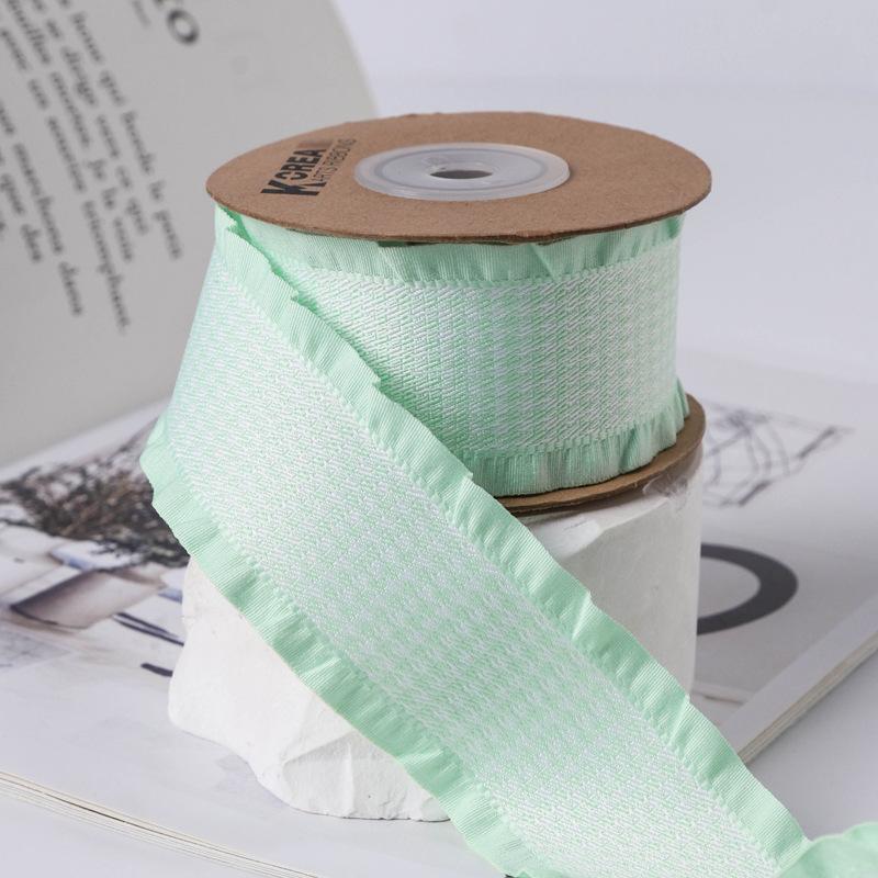 Factory Multicolour Ruffled Polyester Ribbon for Gift Box Packing