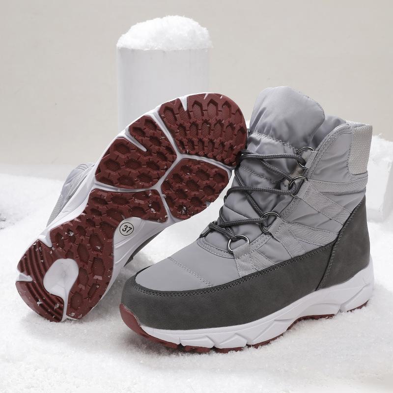 Nine-color snowflake foreign trade single European version Russian snow boots big factory out women's shoes thick wool inside