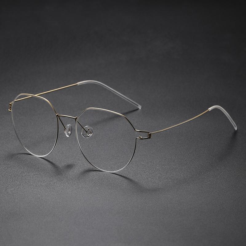 Denmark Brand Air Titanium Glasses Frames Men Thin Rim Screwless Eyewear Eyeglasses Women Morten Round Square Oval Korean Design