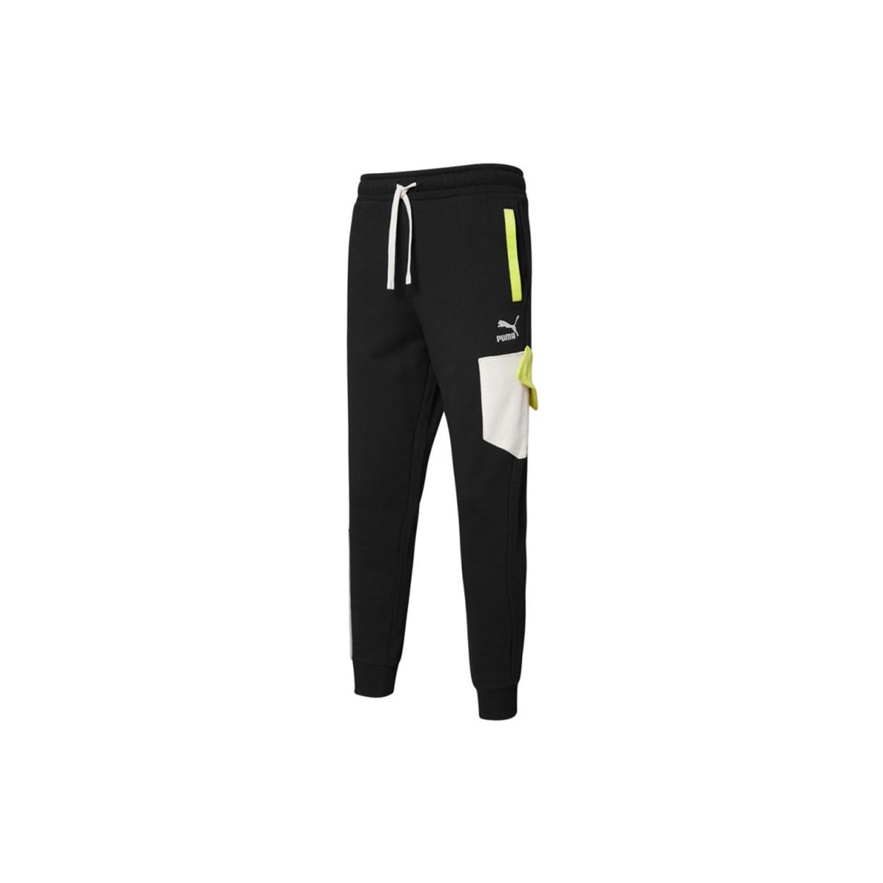 PUMA Retro Sweatpants  Black  Men s 534684-01 M