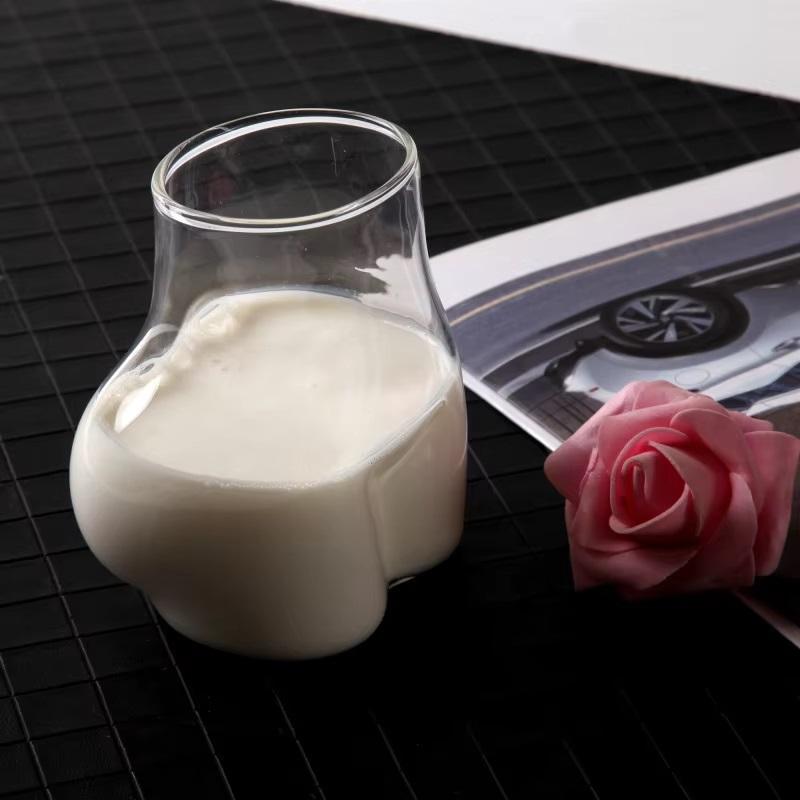 450ml Butt Shaped Mug Funny Butt Coffee Mug Thick Clear Borosilicate Glass Women Body Butt Cup Funny Adults Mug For Milk Water