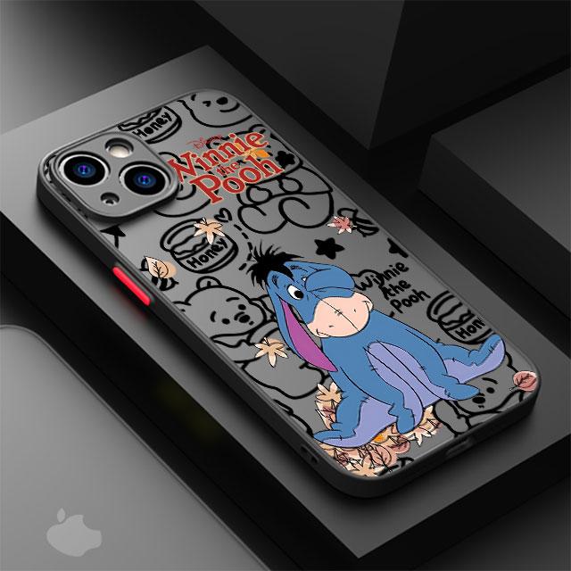 Winnie The Pooh Phone Case for Apple iPhone 15 16 Pro XS Max 13 14 Plus XR SE 7 8 12 11 Pro plus Matte