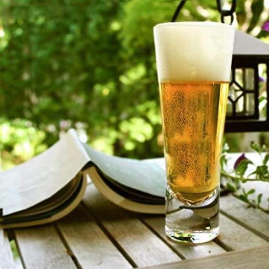 Wired Beans Beer Glass Beer Set of 2 to Spend a Lifetime Beer Glass Beer Glass 430ml Set of Cedar Box (Wired Beans) (Transparent (Clear) 2)